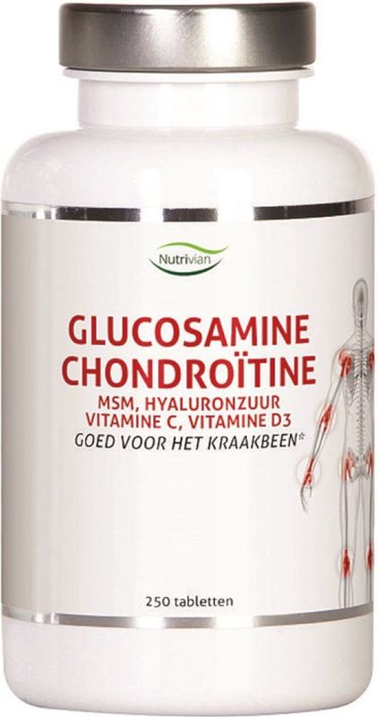 Nutrivian - Glucosamine Chondroïtine Tabletten - 200 Stuks - Voedingssupplement