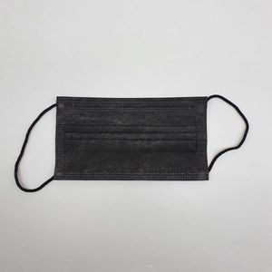 3 laags Wegwerp mondkapjes mondmaskers 50 stuks - niet medisch - Zwart- Golf space