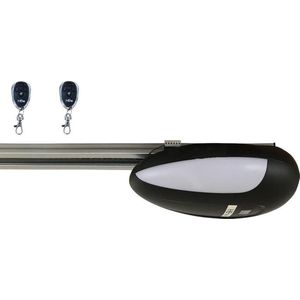 Snelle en Stille Garagedeuropener met Snellere Motor en Riem van 18cm/s tot 90kg/8m² - Incl. 2 handzenders voor Sectionaaldeur en Kanteldeur