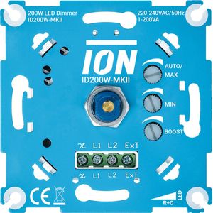 Led dimmer inbouw 0.3W-200W | Fase afsnijding (RC) | iON Industries