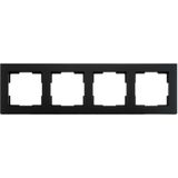 Afdekraam 4-voudig - Zwart - Kunststof - V1 Serie