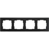 Afdekraam 4-voudig - Zwart - Kunststof - V1 Serie