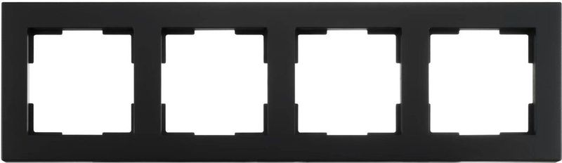 Afdekraam 4-voudig - Zwart - Kunststof - V1 Serie