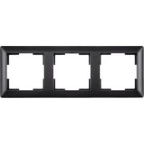 ION Industries - J1 - Afdekraam - Mat Zwart - 3-voudig