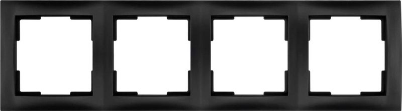 ION Industries - E1 - Afdekraam - 4-voudig - Mat Zwart