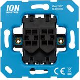 Wipschakelaar Dubbel - 2-polig - Mat Zwart