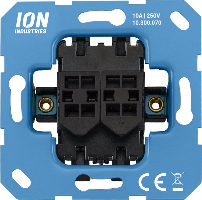 ION Industries - Inbouwschakelaar - Impuls - IP20 - 71 x 71 mm