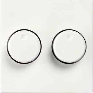 Ion Industries Centraalplaat | Dimmerknop Duo V1/J1 Alpin Wit | IP20