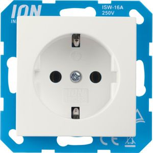 Stopcontact | ION Industries | E1 (Inbouw, Randaarde, Wit)