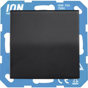 Ion Industries Wandcontactdoos | RA met Klapdeksel IP44 V1/J1 Mat Zwart