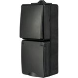 ION Industries - Combinatie Spatwaterdicht - Opbouw - Zwart - IP55