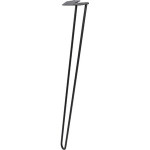 Duraline Meubelpoot Hairpin-poot Staalcm Mat Zwart