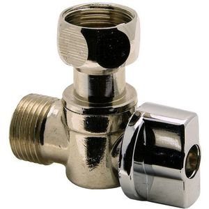 Sanivesk Hoekstopkraan 3/8" Buitendraad X 3/8" Binnendraad Chroom