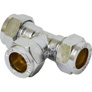Knel T-Stuk 15x15x15mm Chroom