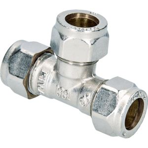 Knel T-Stuk 12x12x12mm Chroom