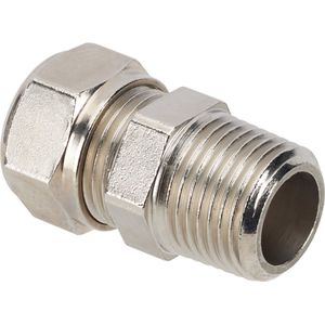 Knel Recht 12mmx3/8 M Chroom