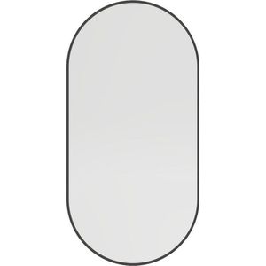 Haceka - Deco - Spiegel - Ovaal - Zwart - Aluminium - 80x40cm