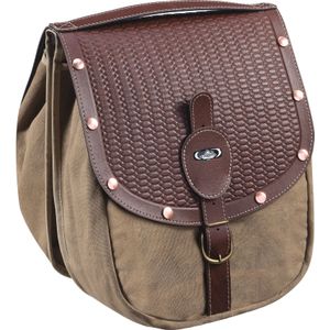 Monte Grappa dubbele tas 16,5L British m/klinknagels D-bruin