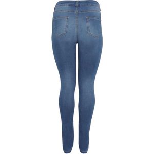 Yoek | Grote maten - dames jeans skinny fit - donkerblauw