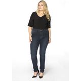 Yoek | Grote maten - dames jeans skinny fit - donkerblauw