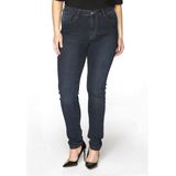Yoek | Grote maten - dames jeans skinny fit - donkerblauw