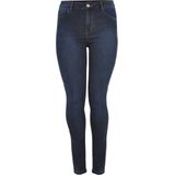 Yoek | Grote maten - dames jeans skinny fit - donkerblauw