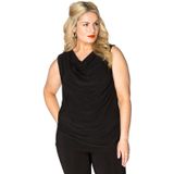 Yoek Top Travelstof Zwart