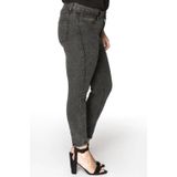 Yoek Cropped High Waist Skinny Jeans Antraciet