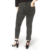 Yoek Cropped High Waist Skinny Jeans Antraciet