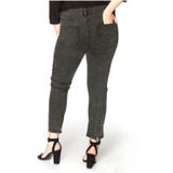 Yoek Cropped High Waist Skinny Jeans Antraciet