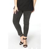 Yoek Cropped High Waist Skinny Jeans Antraciet