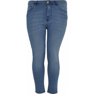 Yoek | Grote maten - dames jeans skinny 7/8 - lichtblauw