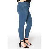 Yoek | Grote maten - dames jeans skinny 7/8 - lichtblauw
