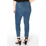 Yoek | Grote maten - dames jeans skinny 7/8 - lichtblauw