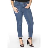 Yoek | Grote maten - dames jeans skinny 7/8 - lichtblauw