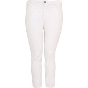 Yoek Cropped High Waist Skinny Jeans Wit