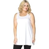 YOEK - Top - Wit - Effen - Mouwloos - Losse Pasvorm