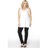 YOEK - Top - Wit - Effen - Mouwloos - Losse Pasvorm