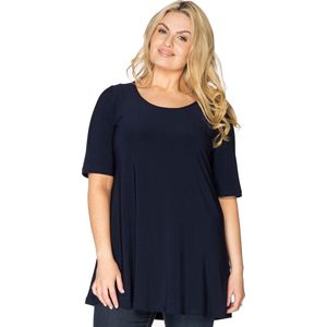 Yoek - Dames T-shirt Korte Mouw - Donkerblauw - Comfortabel Materiaal