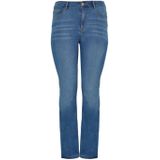 YOEK - High Waist Straight Leg Jeans - Lichtblauw