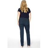 Yoek High Waist Straight Fit Jeans Dark Denim
