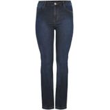 Yoek High Waist Straight Fit Jeans Dark Denim