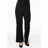 Yoek | Grote maten - dames bootcut pantalon - zwart