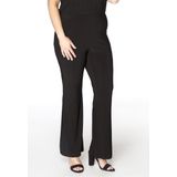 Yoek | Grote maten - dames bootcut pantalon - zwart