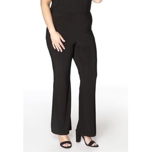 Yoek | Grote maten - dames bootcut pantalon - zwart