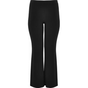 Yoek | Grote maten - dames bootcut pantalon - zwart