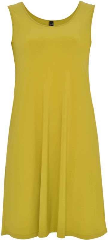 YOEK - Jurk - Lichtgroen - Knielengte - Mouwloos