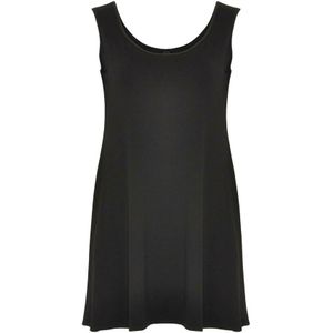 YOEK - Top 'MILA' - Zwart - Mouwloos - Lange Pasvorm