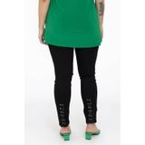 Jeans - Hoge Taille - Skinny Pasvorm - Met Rijgveter