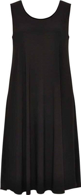 Yoek - DOLCE - Jurk - Zwart - Mouwloos - Ronde Hals - 105 cm